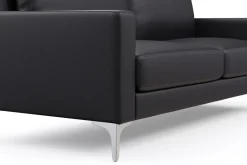 Sofa Set Leder LEX schwarz