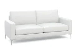 Sofa Set Leder LEX weiss