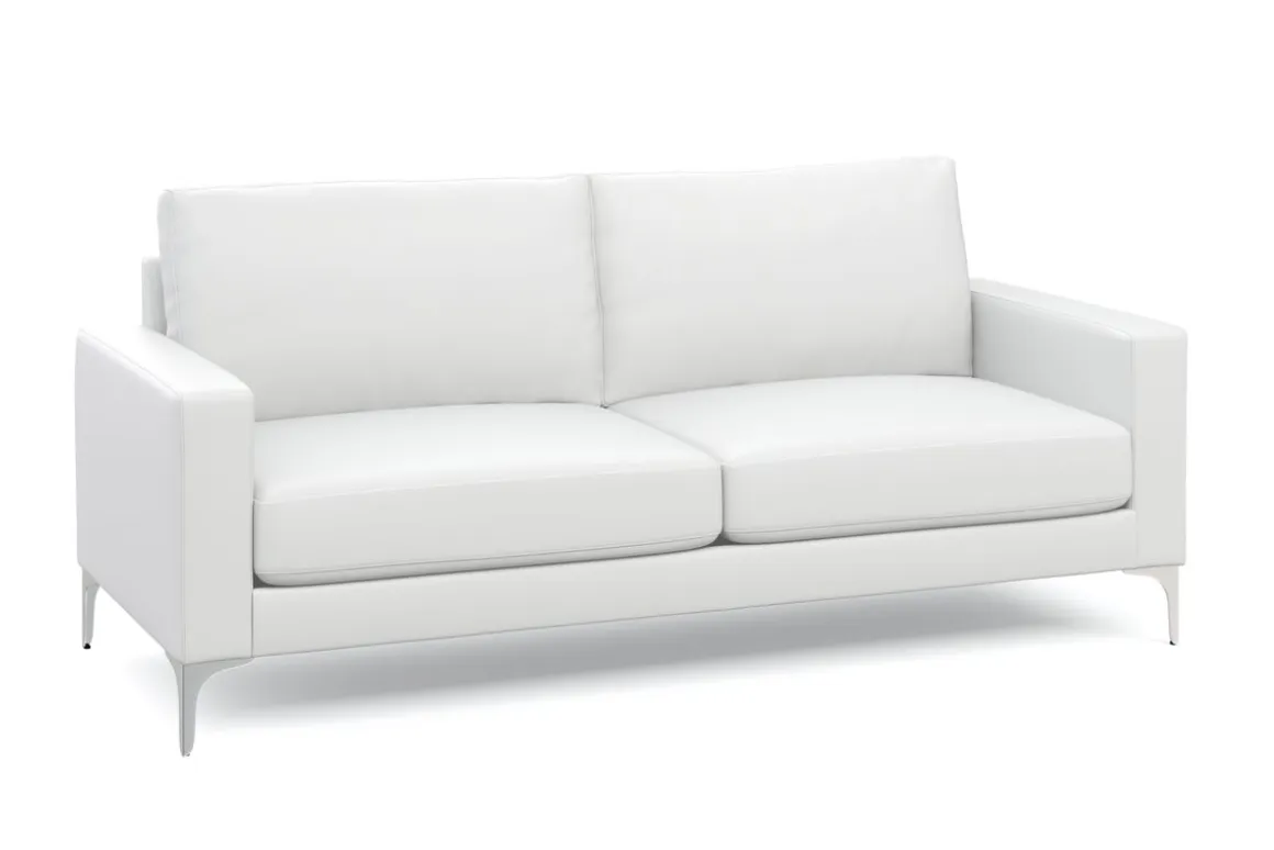 Sofa Set Leder LEX weiss