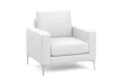 Sofa Set Leder LEX weiss