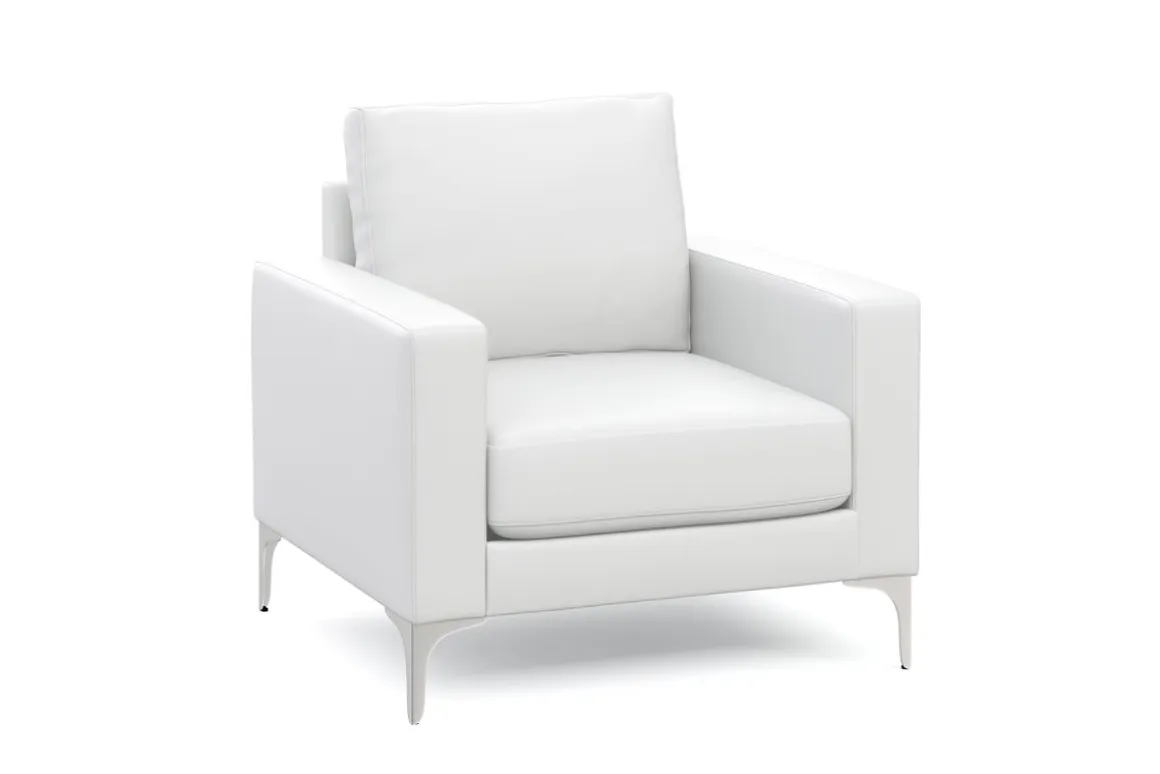 Sofa Set Leder LEX weiss