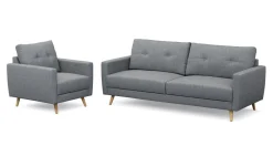 Sofa Set MANDY grau