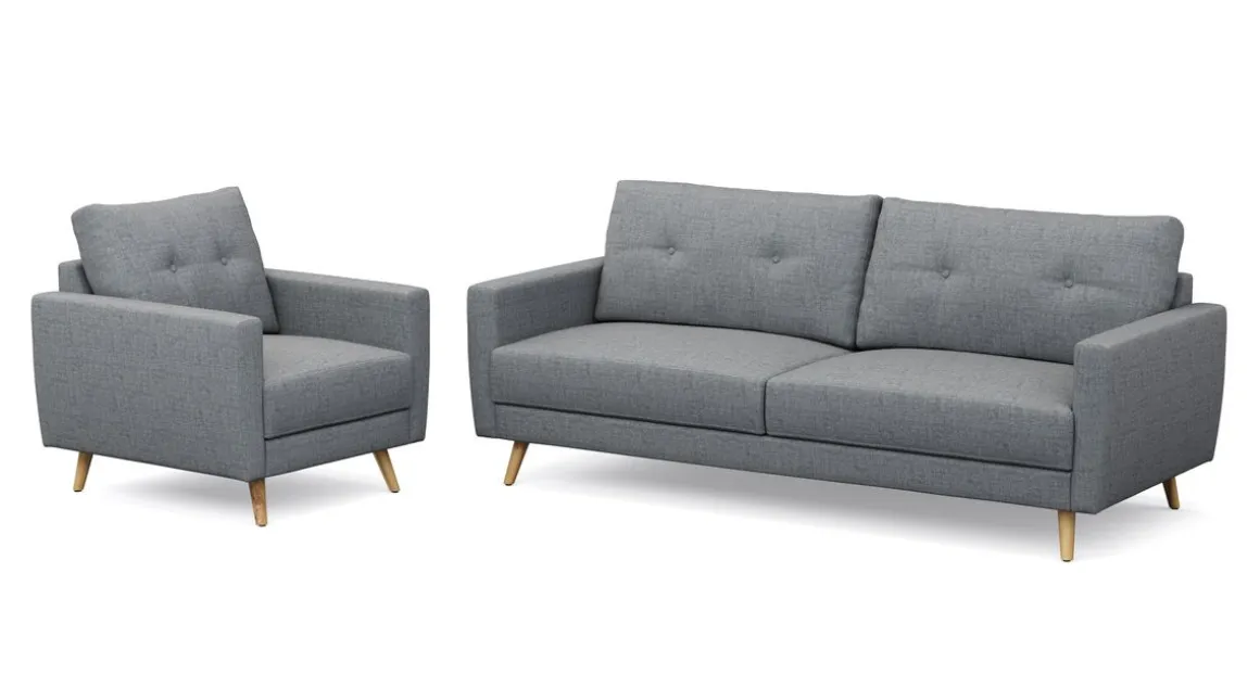 Sofa Set MANDY grau