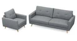 Sofa Set MANDY grau
