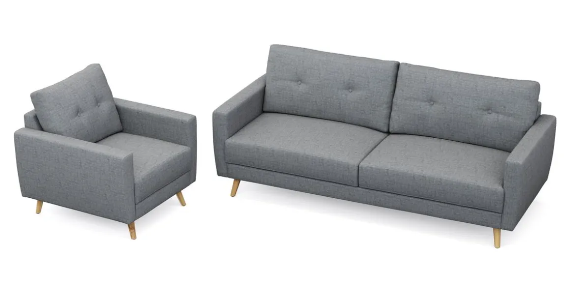 Sofa Set MANDY grau