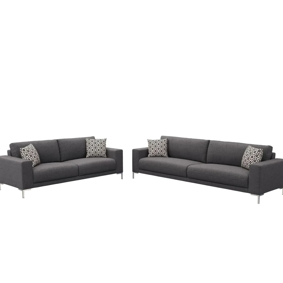 Sofa Set NOREEN anthrazit