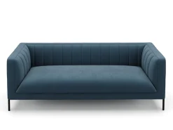 Sofa Set Samt ATTILA blau