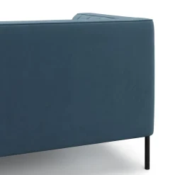 Sofa Set Samt ATTILA blau