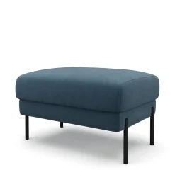 Sofa Set Samt ATTILA blau