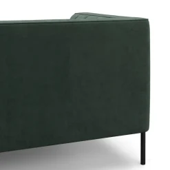 Sofa Set Samt ATTILA dunkelgrün