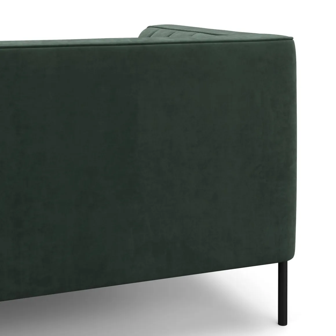 Sofa Set Samt ATTILA dunkelgrün