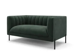 Sofa Set Samt ATTILA dunkelgrün