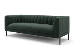 Sofa Set Samt ATTILA dunkelgrün