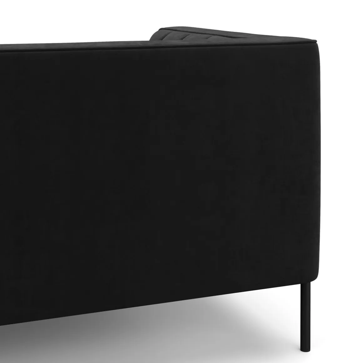 Sofa Set Samt ATTILA schwarz