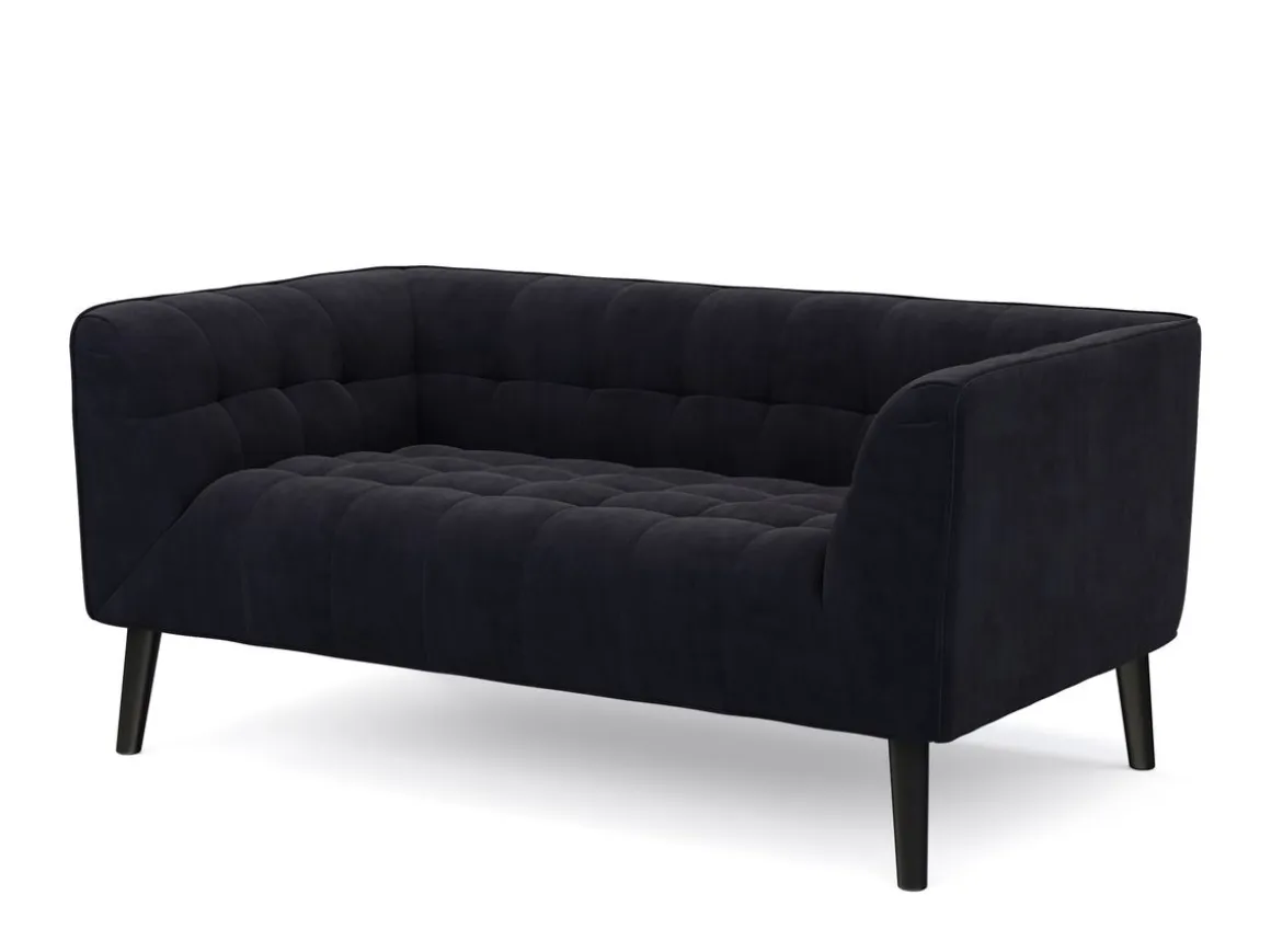 Sofa Set Samt MERLIN anthrazit