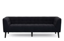 Sofa Set Samt MERLIN anthrazit