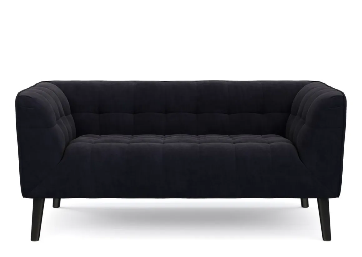 Sofa Set Samt MERLIN anthrazit