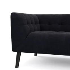 Sofa Set Samt MERLIN anthrazit