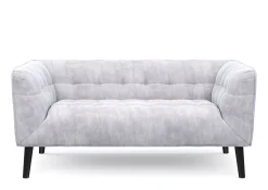Sofa Set Samt MERLIN grau