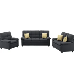 Sofa Set TOM anthrazit