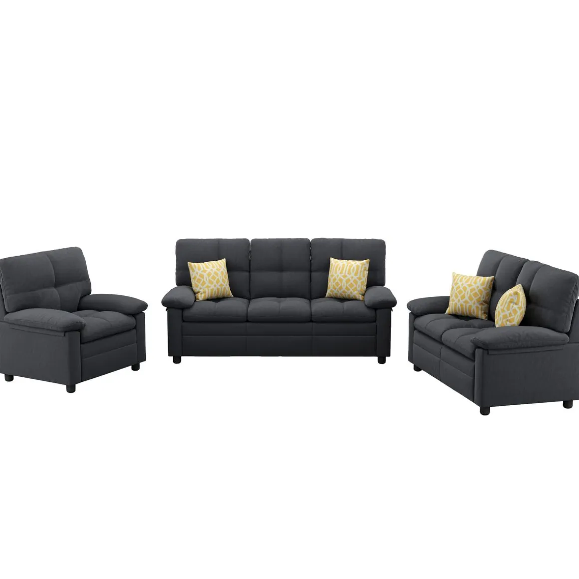 Sofa Set TOM anthrazit