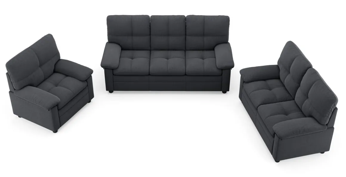 Sofa Set TOM anthrazit