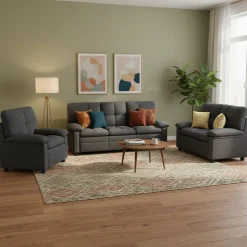 Sofa Set TOM anthrazit