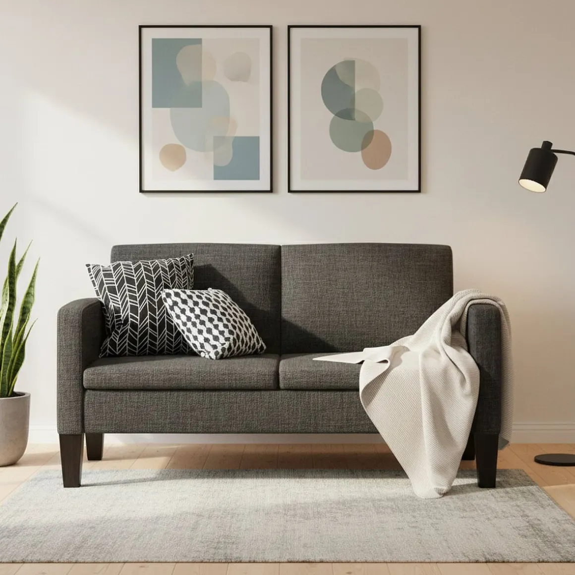 Sofa SVEN 2-Sitzer anthrazit