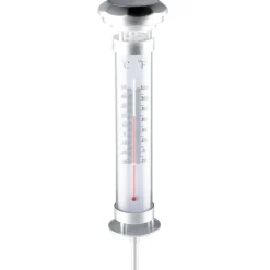Solarlampe LED mit Thermometer