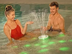 Solar Pool Beleuchtung Floatbright mit Fontäne