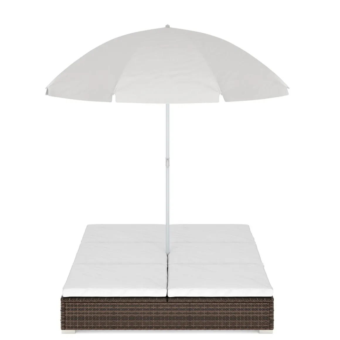 Sonnenbett Rattan JAMILIA braun