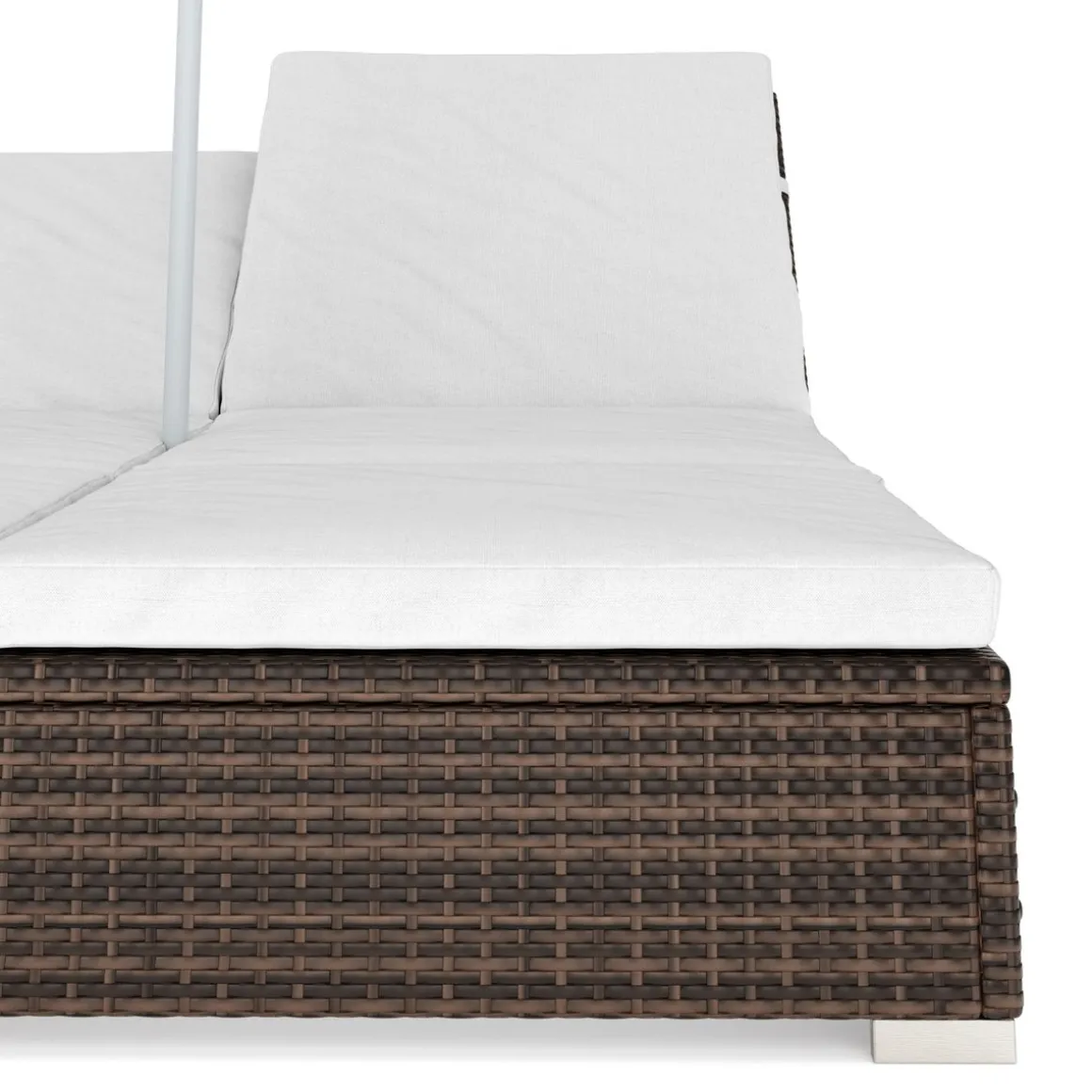 Sonnenbett Rattan JAMILIA braun