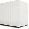 Sonnenbett Rattan schwarz/weiss