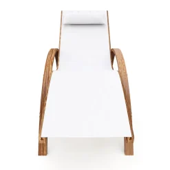 Sonnenliege Holz SOLE weiss