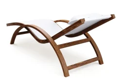 Sonnenliege Holz SOLE weiss