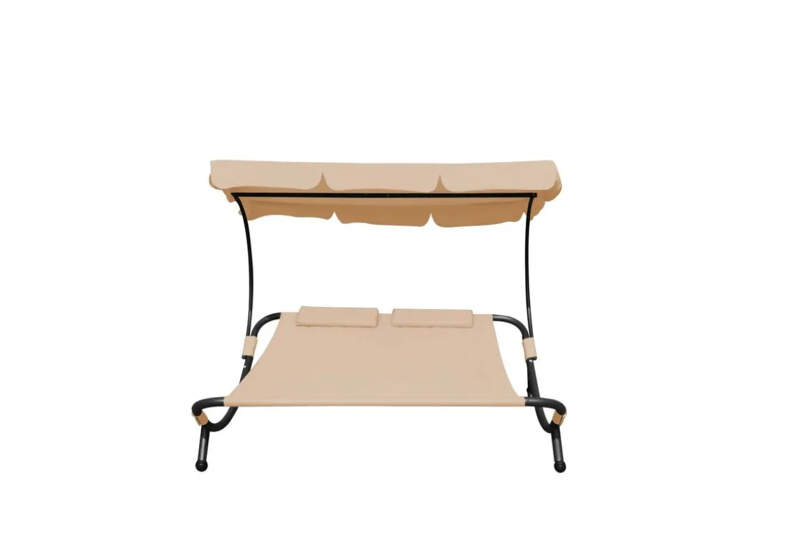 Sonnenliege 2 Personen beige
