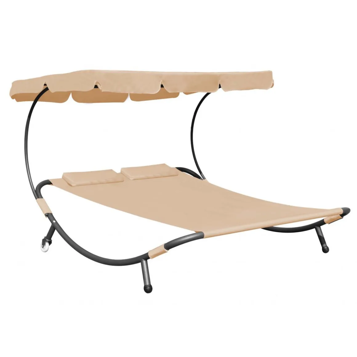 Sonnenliege 2 Personen beige