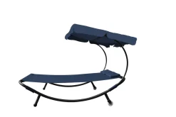 Sonnenliege 2 Personen blau
