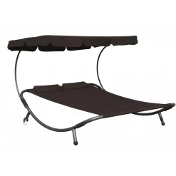 Sonnenliege 2 Personen braun