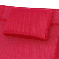Sonnenliege Schaukelstuhl ANTIGUA rot