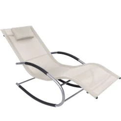 Sonnenliege Schaukelstuhl ANTIGUA beige