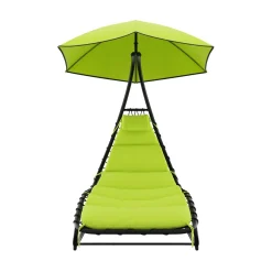 Sonnenliege Schaukelstuhl GRAVANA grün