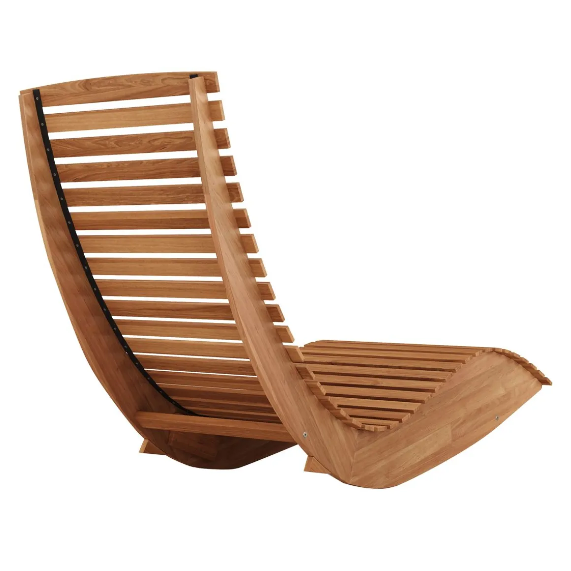 Sonnenliege Schaukelstuhl Holz BADALONA