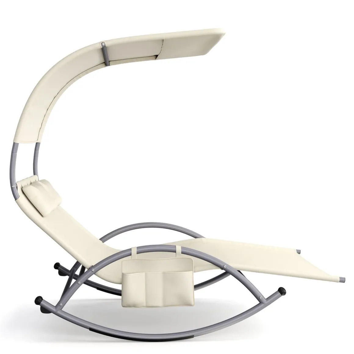 Sonnenliege Schaukelstuhl 2 Personen beige