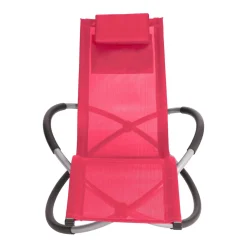 Sonnenliege Schaukelstuhl SAMANA rot