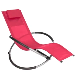 Sonnenliege Schaukelstuhl SAMANA rot