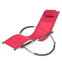 Sonnenliege Schaukelstuhl SAMANA rot