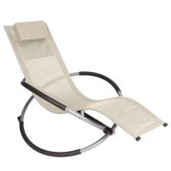 Sonnenliege Schaukelstuhl SAMANA beige