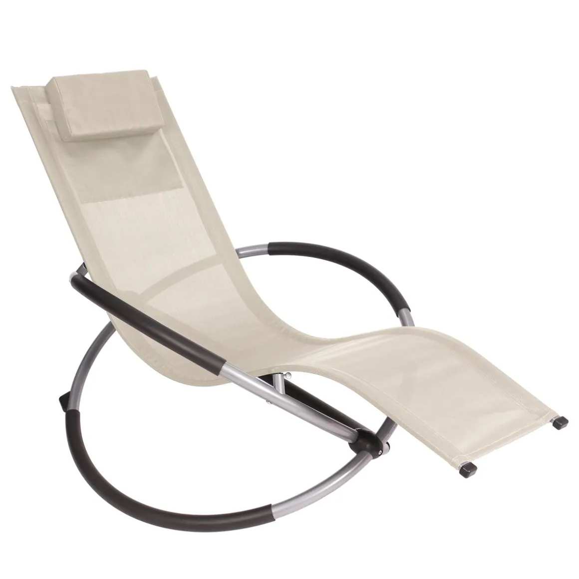 Sonnenliege Schaukelstuhl SAMANA beige