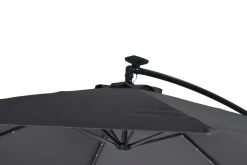 Sonnenschirm Ampelschirm BAY mit LED 350 cm anthrazit